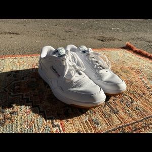 Reebok Club Ment White Shoes Green Details